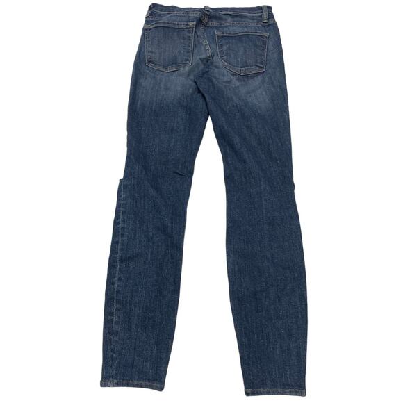 Frame Denim Jeans Womens 25 Distressed Sunset Grove Blue Ripped Le Skinny Cotton - Picture 3 of 10